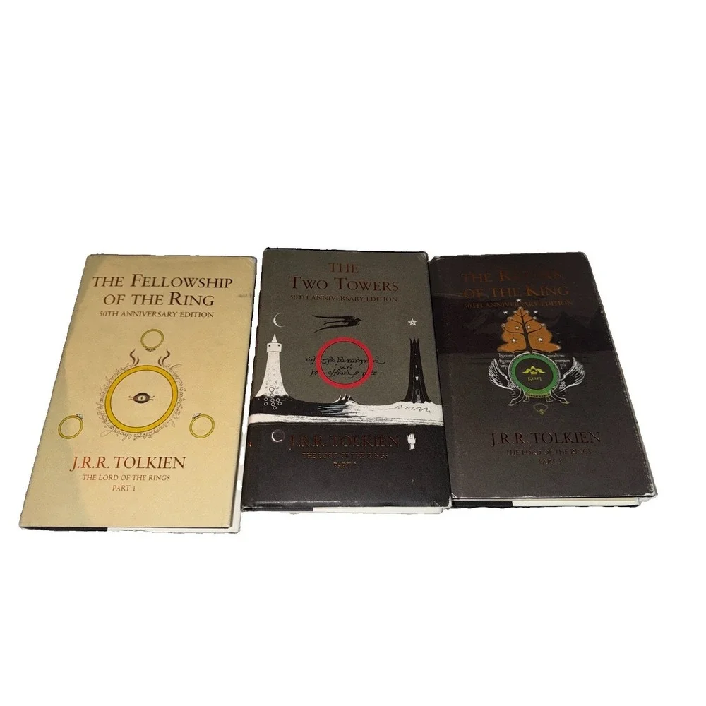 Lord of the Rings 50th Anniversary Hardcover Slipcase JRR Tolkien Books 1-3